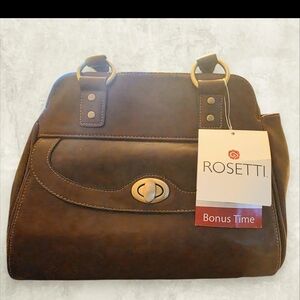 Rosetti Dark Brown Satchel Bag